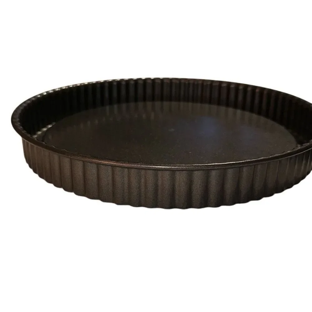Pampered Chef non-stick Fluted Sides Torte, Tart Pans 10